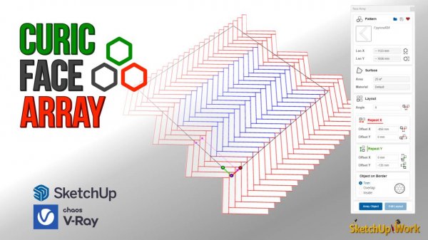 Curic Face Array замена Floor Generator в Sketchup