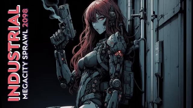 2098 Megacity Sprawl  Industrial, Synthwave, Retrowave, Vaporwave, Dreamscape