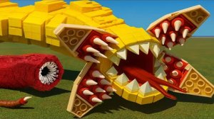 Остерегайтесь ГИГАНТСКОГО разрушительного ЧЕРВЯ ROBLOX - Lego DEMOGORGON WORM Побеждает ЧЕРВЯ на всю