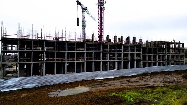 ЖК «Живописный» — съёмка с воздуха октябрь 2025 смотреть онлайн