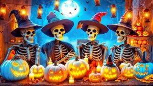 Best Relaxing Spooky Halloween Music Cozy Witchy Skeletons Halloween Background Playlist 2025