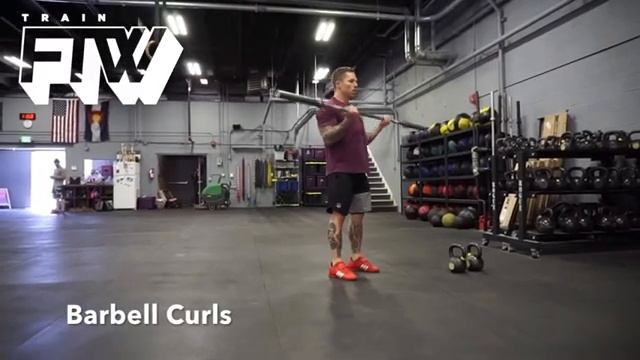 Подъём на бицепс пустого грифа / Empty Barbell Curls смотреть онлайн