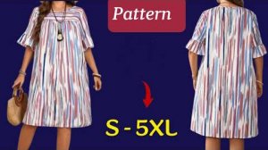 Вам не обязательно быть портным. Так просто! Выкройка платья всего за 10 минут. Стильно и просто.