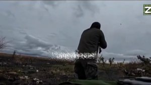 СВО Момент атаки  дрона ВСУ по нашим бойцам