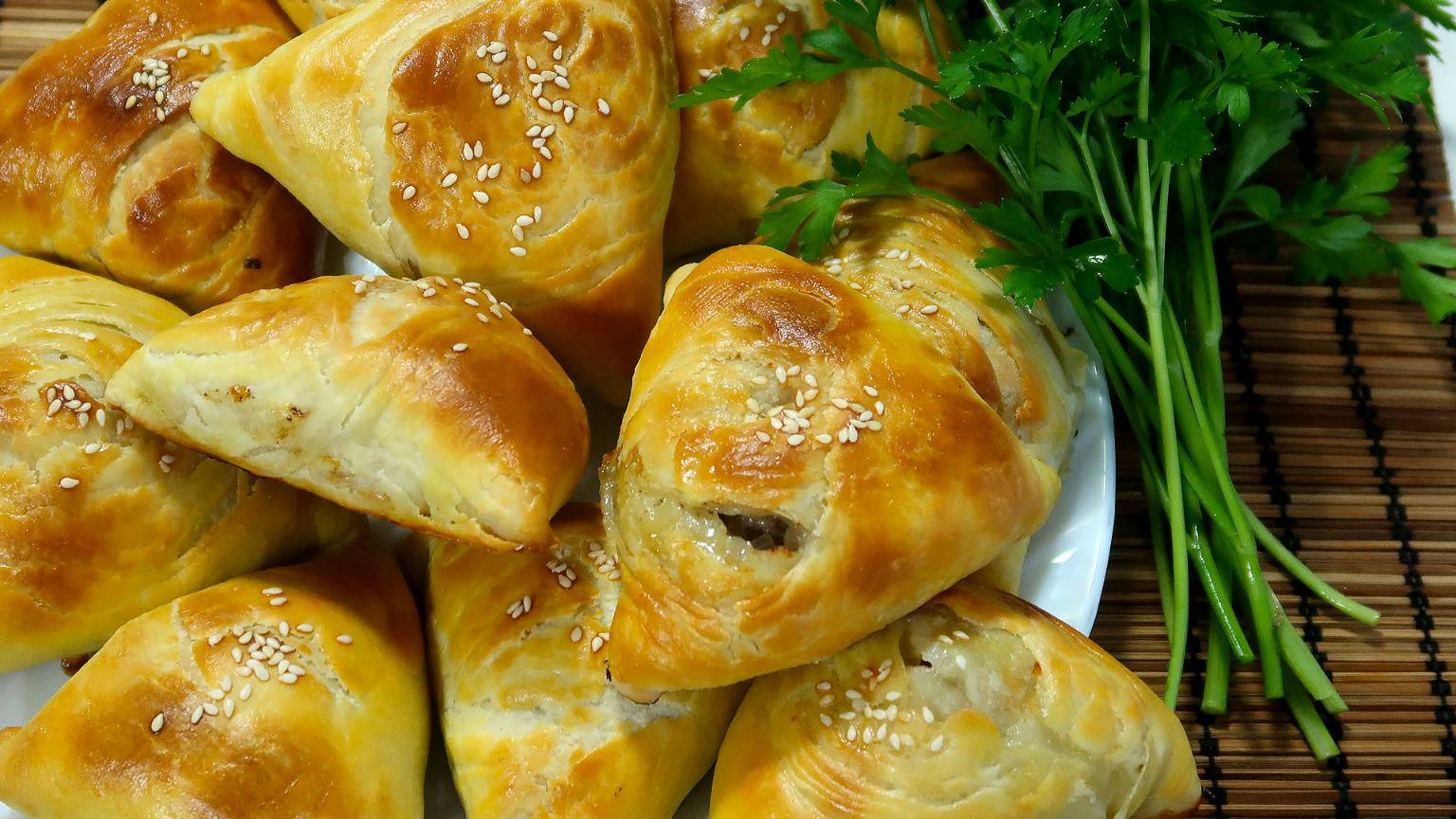 Домашняя самса с бараниной в духовке