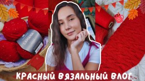 ВЯЗАЛЬНЫЙ ВЛОГ №142 | Красный вязальный влог