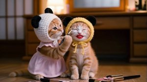 Как котики маму напугали