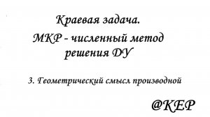 3_Геометрический смысл производной