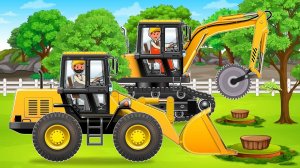 МУЛЬТИК МАШИНКИ ВИДЕО ПРО МАШИНКИ УБОРКА ДЕРЕВЬЕВ МУЛЬТФИЛЬМЫ ЦВЕТНЫЕ МАШИНКИ ИГРУШКИ МАШИНКИ