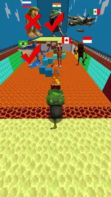 Итальянский Брейнрот ПРОТИВ Опасного Паркура с Лавой 3 #shorts #minecraft смотреть онлайн