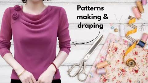 Моделирование лифа с драпированной горловиной смотреть онлайн