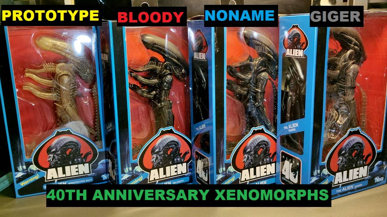 x4 Review! Neca 40th Anniversary Aliens (Prototype vs Bloody vs Alien vs Giger)! смотреть онлайн