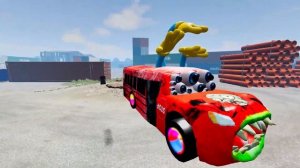 ЭПИЧНЫЙ ПОБЕГ ИЗ ДВУХКОЛЕСНОГО ГРУЗОВИКА - МОНСТРА ПРОТИВ ЛЕГКОВЫХ АВТОМОБИЛЕЙ В BEAMNG DRIVE