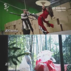 Закадровые съемки дорамы "Песня водяного дракона"