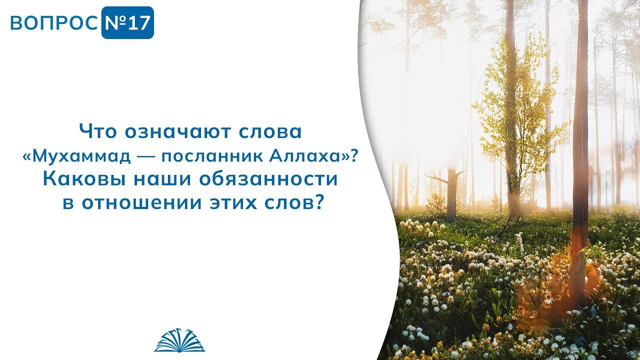 Вопрос № 17. Что означают слова: «Мухаммад – посланник Аллаха»? | Абу Яхья Крымский смотреть онлайн