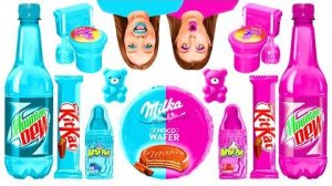 Розовая Еда vs Голубая Еда Челлендж | Забавные Лайфхаки с Едой от TeamTeen Challenge