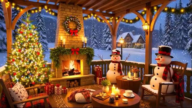 Beautiful Instrumental Christmas Music Fireplace Christmas Background Music Christmas Ambience