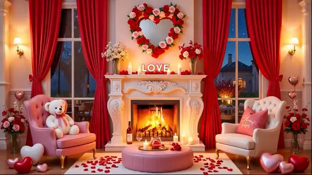 Happy Valentines Day Relaxing Music Valentine Romantic Instrumental Music Valentines Piano Music смотреть онлайн