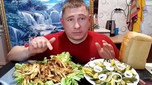 мукбанг/обжорыч/вкусняшки/Деликатес, жареные огурцы в кунжута, воспоминания два года назад/