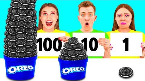 100 Слоев Еды Челлендж | Вкусные Кухонные Лайфхаки от TeamTeen Challenge смотреть онлайн