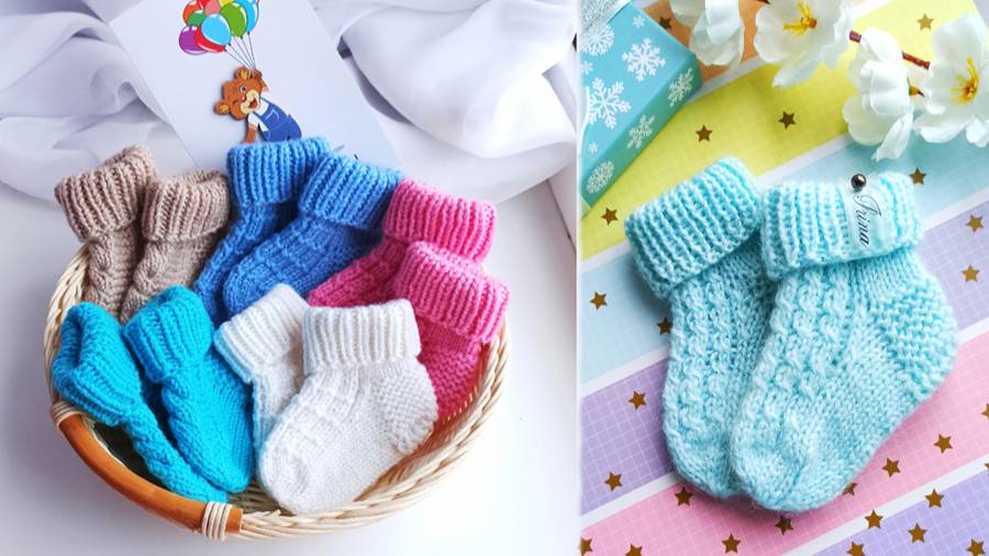 Детские носочки / Подробный МК смотреть онлайн