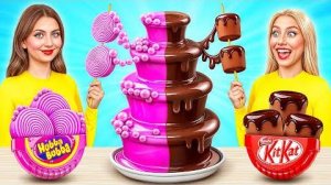 Шоколадный Фонтан Челлендж | Битвы с Едой c Candy DO
