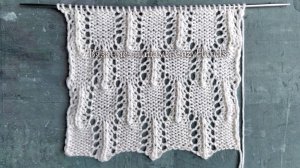 Простой лёгкий ажурный узор 🔥 Вариант вязания шахматки спицами