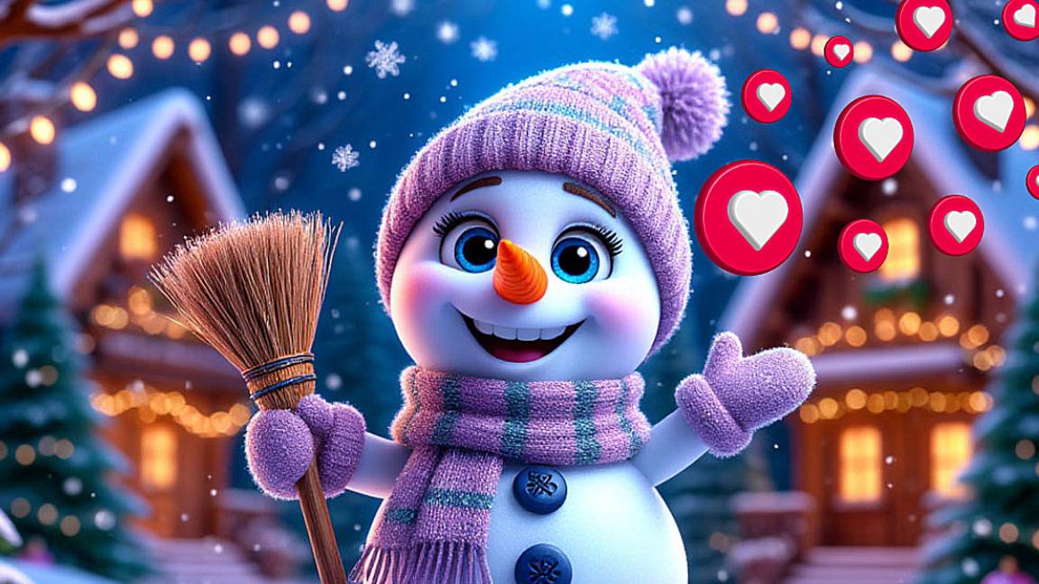 Снеговик Весёлый + Песенки и Мультики Новогодние С Новым 2026 годом! Мультик Новогодний Танцуют все смотреть онлайн
