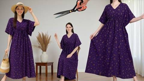 Очень простой вариант моделирование платья со спущенным рукавом. смотреть онлайн