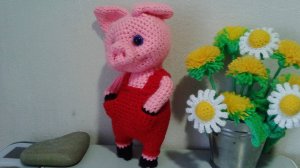 Чудесный поросенок, ч.1. A wonderful pig, р.1. Amigurumi. Crochet.  Амигуруми. Игрушки крючком.