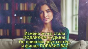 Измена жены стала ПОДАРКОМ СУДЬБЫ. Он приютил двух сестёр, и финал ПОРАЗИТ ВАС!