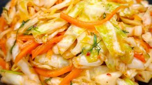 Капустный салат на каждый день! Простой, пошаговый рецепт - приготовит каждый!