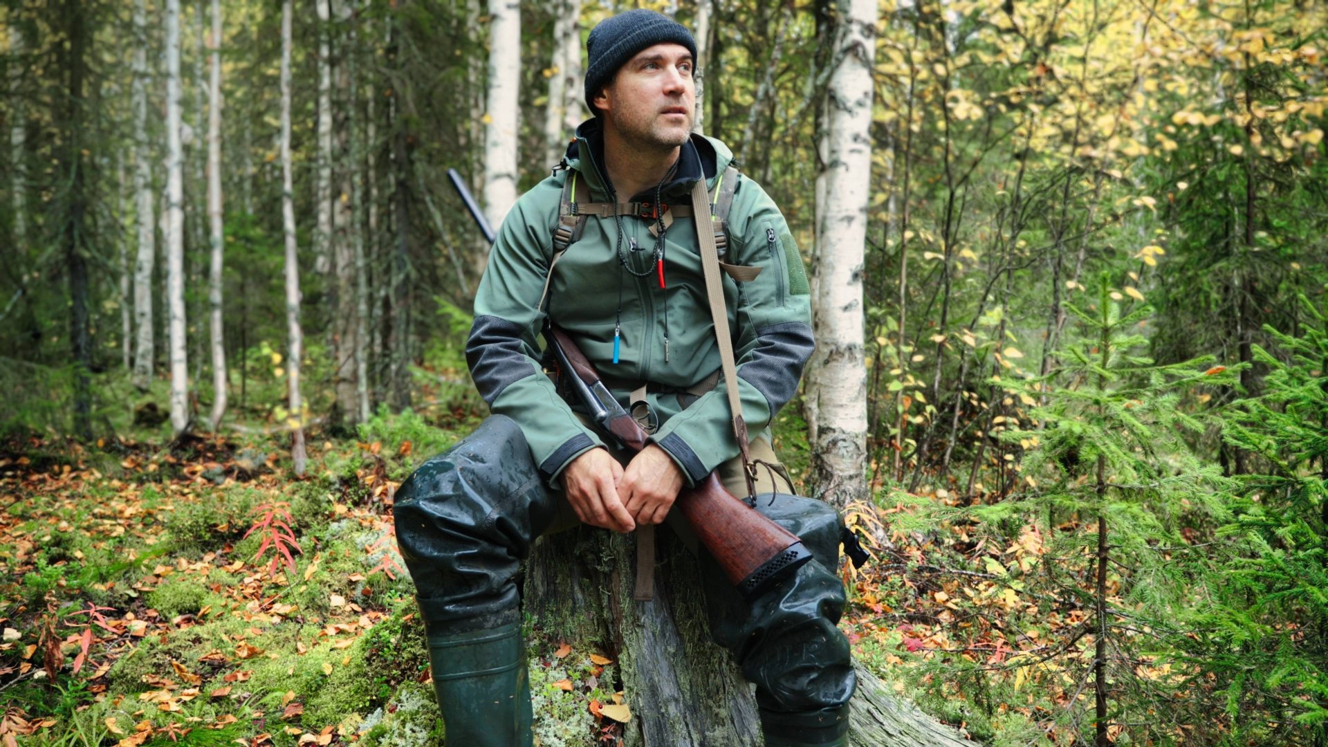 Один в тайге с ружьём | Охота на рябчика и отдых у костра смотреть онлайн