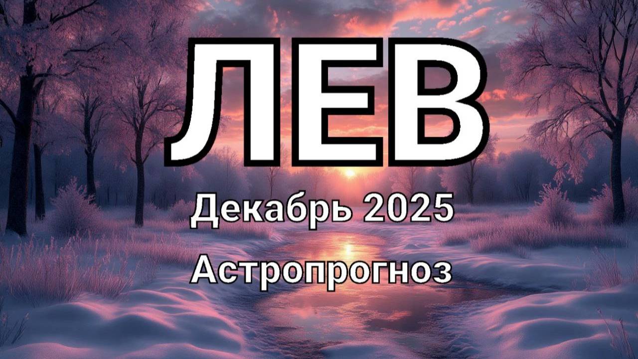 ЛЕВ. Декабрь 2025 год. Астропрогноз смотреть онлайн