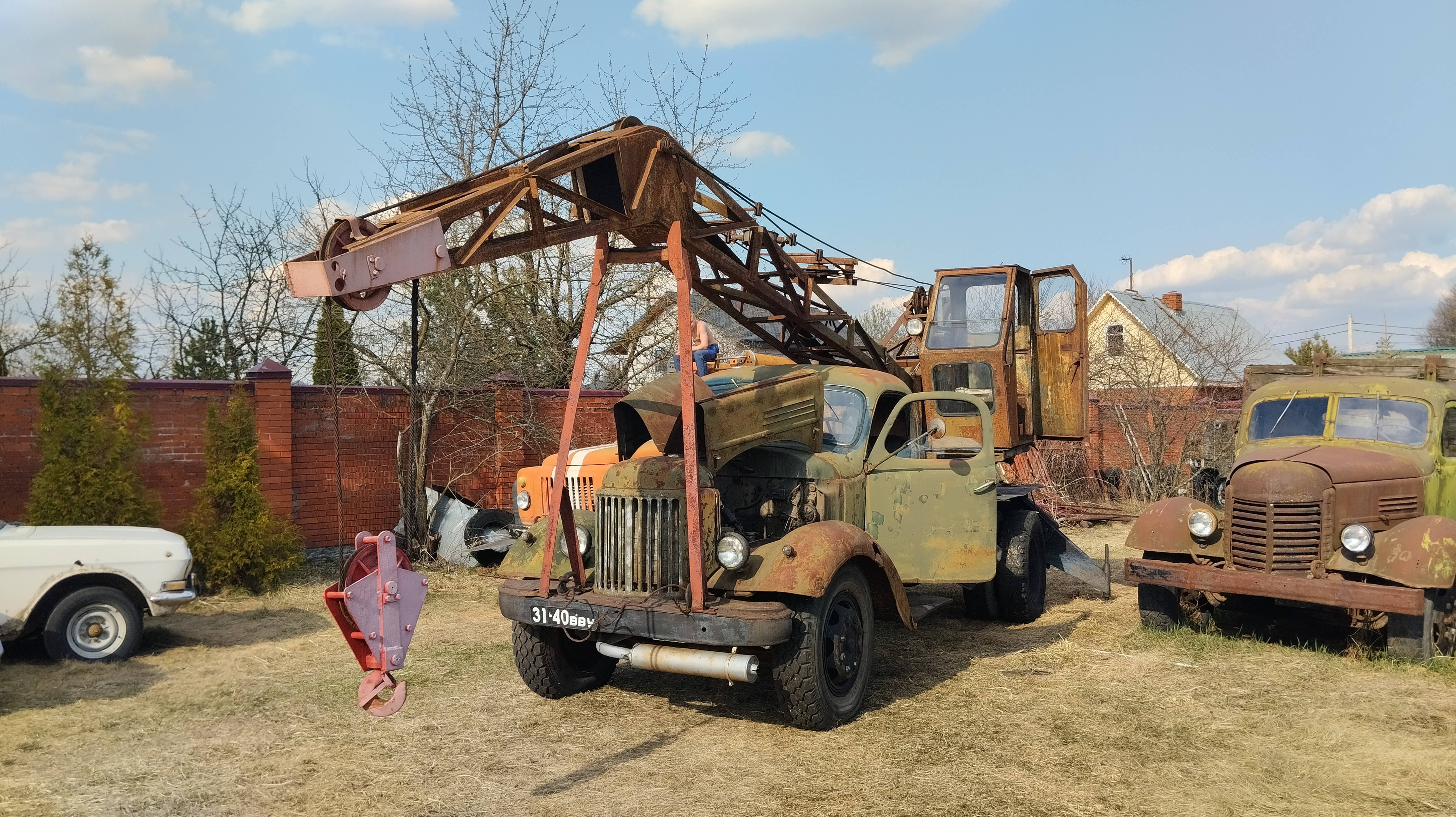 Ретро автокран К-46 ЗИЛ-164 смотреть онлайн