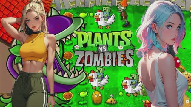 Зомби против растений! Plants vs Zombies ПвЗ PvZ Растения против Зомби прохождение смотреть онлайн