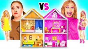 Строим Удивительный Кукольный Домик для Барби | Дорогой vs Дешевый Челлендж от TeamTeen Challenge