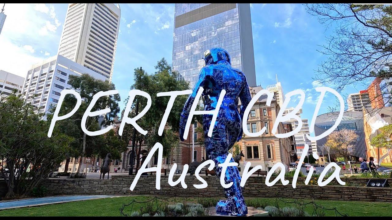 Vibrant Perth in 4K | A Relaxing City Tour with Stunning Views. Australia. смотреть онлайн