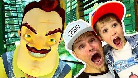 МЫ ЭТО СДЕЛАЛИ!!! Привет сосед Акт 2 Летсплей от Макса и папы Hello Neighbour