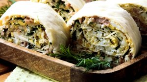 Вкусный рулет из лаваша 3 в 1