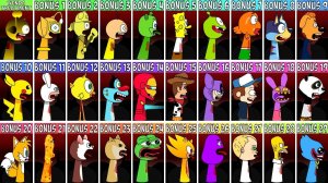 INCREDIBOX SPRUNKI: ВСЕ OC 👥 И БОНУСНЫЕ ПЕРСОНАЖИ — ЛЕЧЕНИЕ WENDA! ⚕️💫🔮