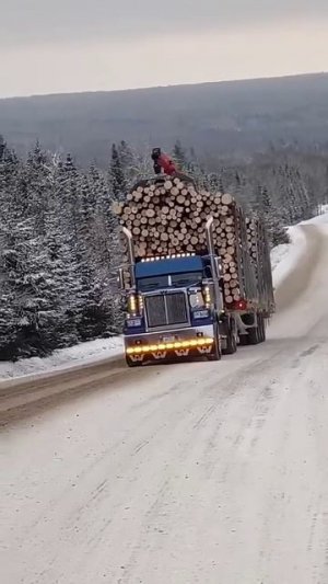 Трак с перегрузом прёт в гору #офроад