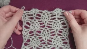 Очень красивый узор крючком с мини ананасами