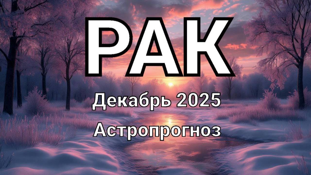 РАК. Декабрь 2025 год. Астропрогноз смотреть онлайн