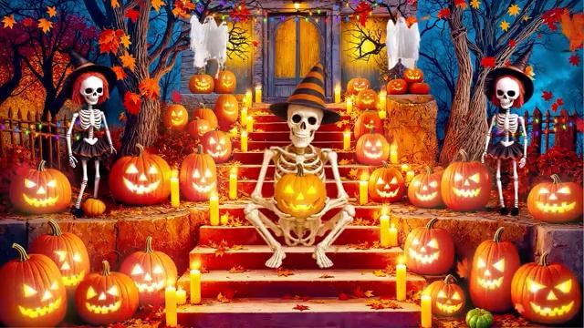 Best Relaxing Halloween Instrumental Music Haunted Autumn Front Porch Halloween Background Music смотреть онлайн