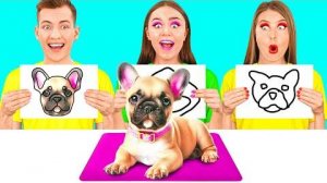 Кто Лучше Нарисует Предмет, Получит Его Челлендж | Забавные Лайфхаки с Едой от TeamTeen Challenge