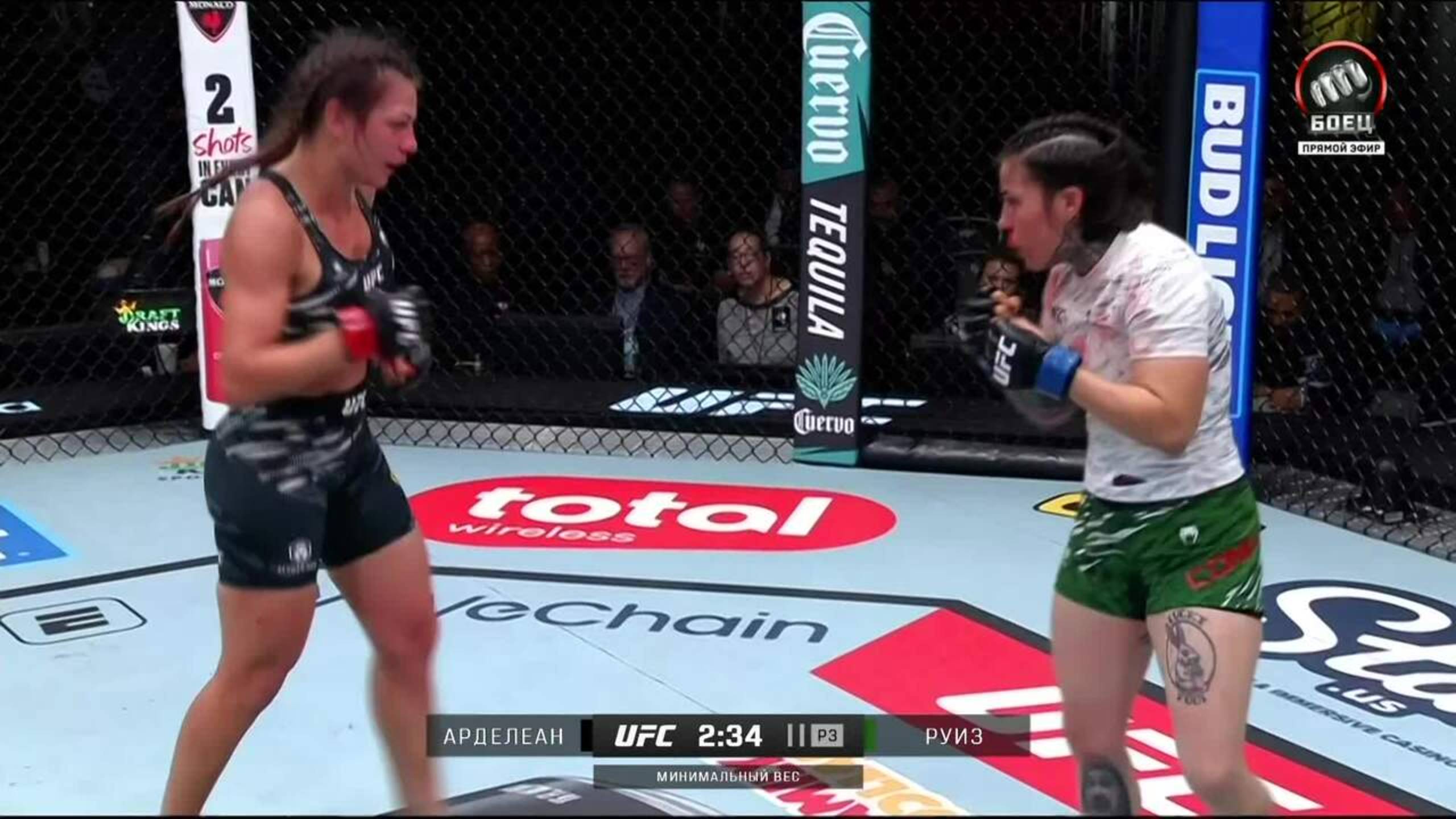 ⁣Алиса Арделеан против Монтсеррат Руиз (видео). UFC Fight Night