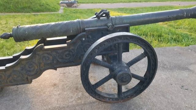 Старинная бронзовая именная пищаль "Аспид". смотреть онлайн