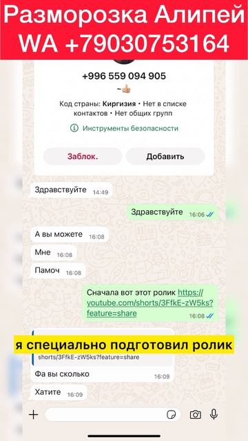 Разморозка Алипей и граждане СНГ смотреть онлайн