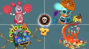ВСЕ КОСТЮМЫ СОБЫТИЯ: РИТМ ЗАГРОБНОЙ ЖИЗНИ В My Singing Monsters (Мои Поющие Монстры, Msm, Мсм)